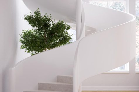 Moderne Treppe für ein Apartment